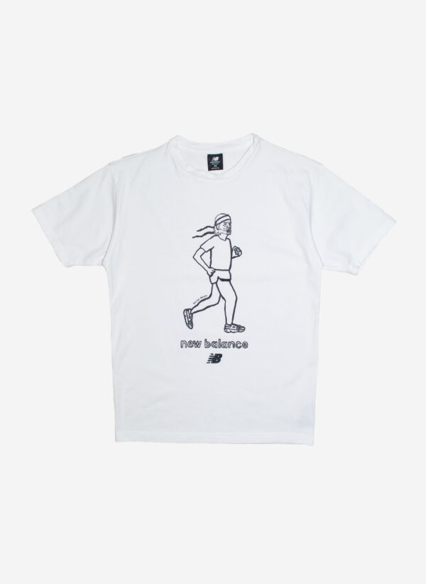 New Balance Runner T-Shirt weiß