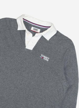 Tommy Jeans Rugbyshirt grau