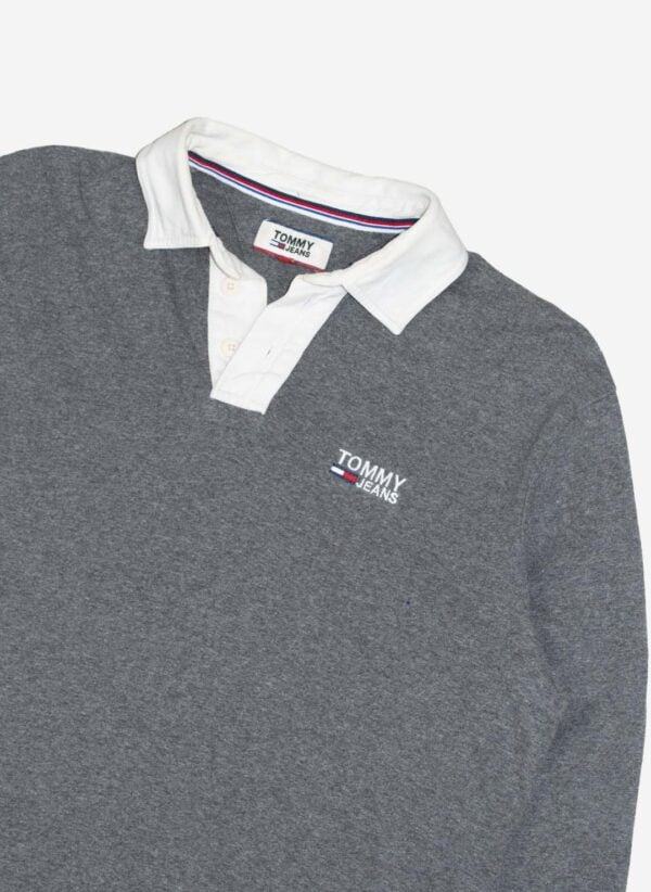 Tommy Jeans Rugbyshirt grau – Bild 2