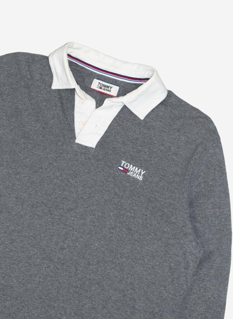Tommy Jeans Rugbyshirt grau