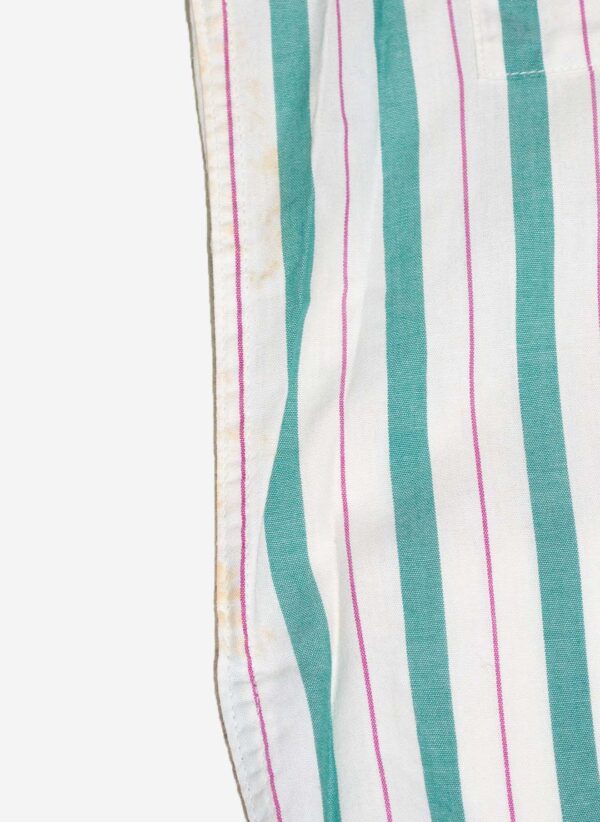 Vintage 80s Yves Saint Laurent Kurzarmhemd striped – Bild 4