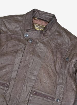 Vintage 90s Boho Lederjacke braun