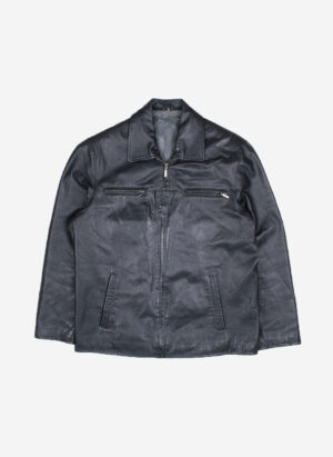 Vintage Angelo Litrico Lederjacke schwarz