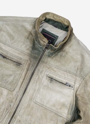 Vintage Itallo Lederjacke faded