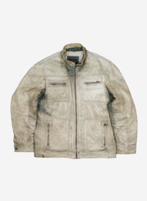 Vintage Itallo Lederjacke faded