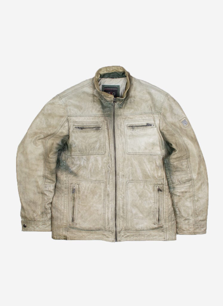 Vintage Itallo Lederjacke faded
