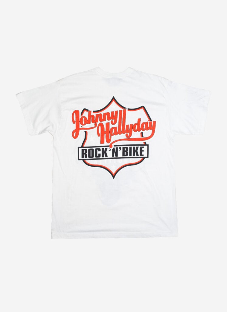 Vintage Johnny Halliday Motorcycle T-Shirt