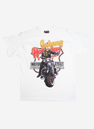 Vintage Johnny Halliday Motorcycle T-Shirt