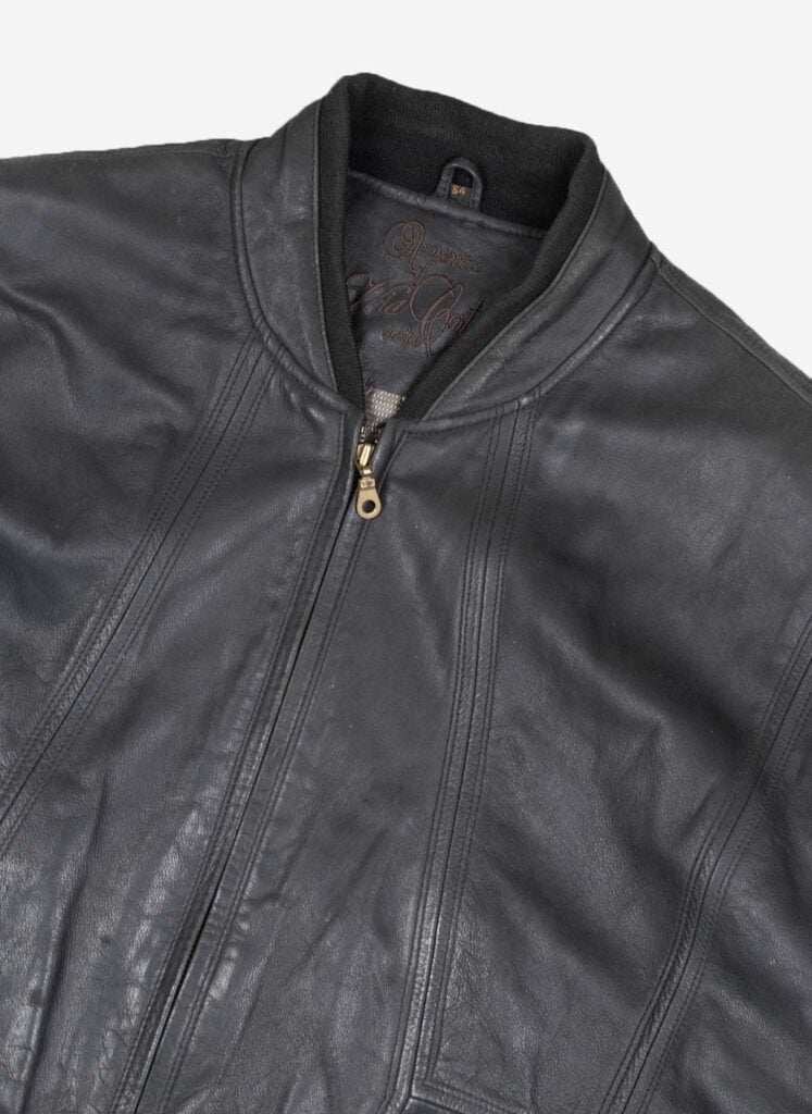 Vintage Leder Bomberjacke
