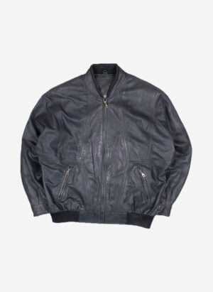 Vintage Leder Bomberjacke