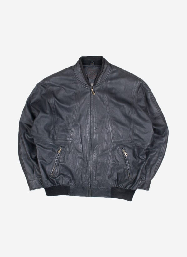 Vintage Leder Bomberjacke
