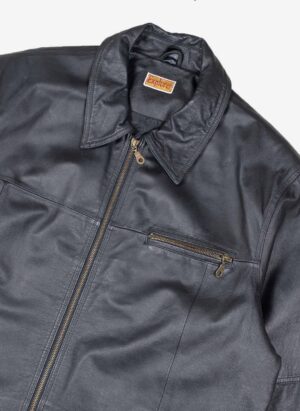 Vintage Lederjacke Explorer schwarz