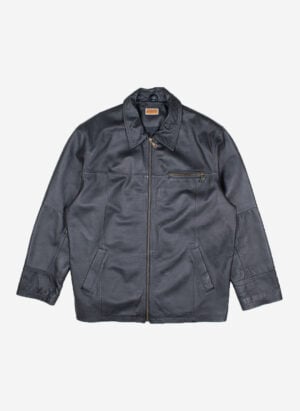 Vintage Lederjacke Explorer schwarz