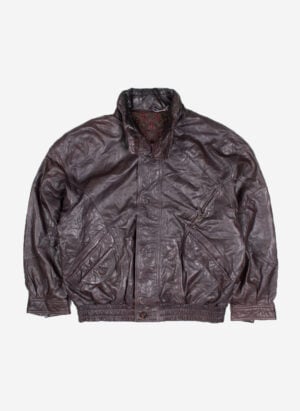 Vintage Boho Lederjacke braun