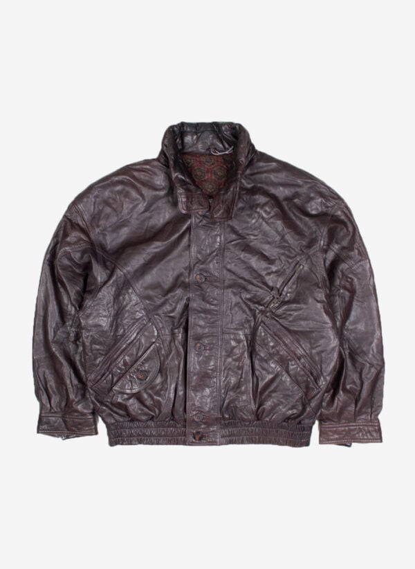 Vintage Boho Lederjacke braun