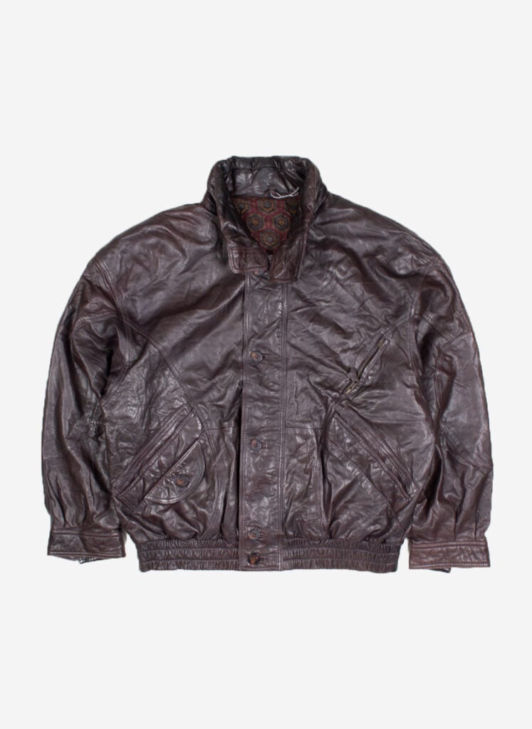 Vintage Boho Lederjacke braun