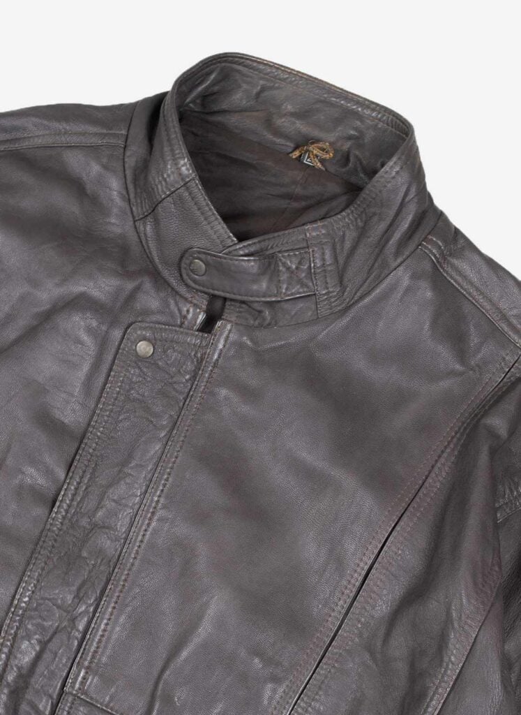 Vintage Lederjacke dunkelbraun