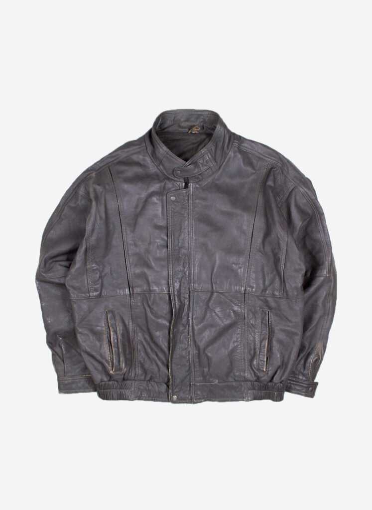 Vintage Lederjacke dunkelbraun