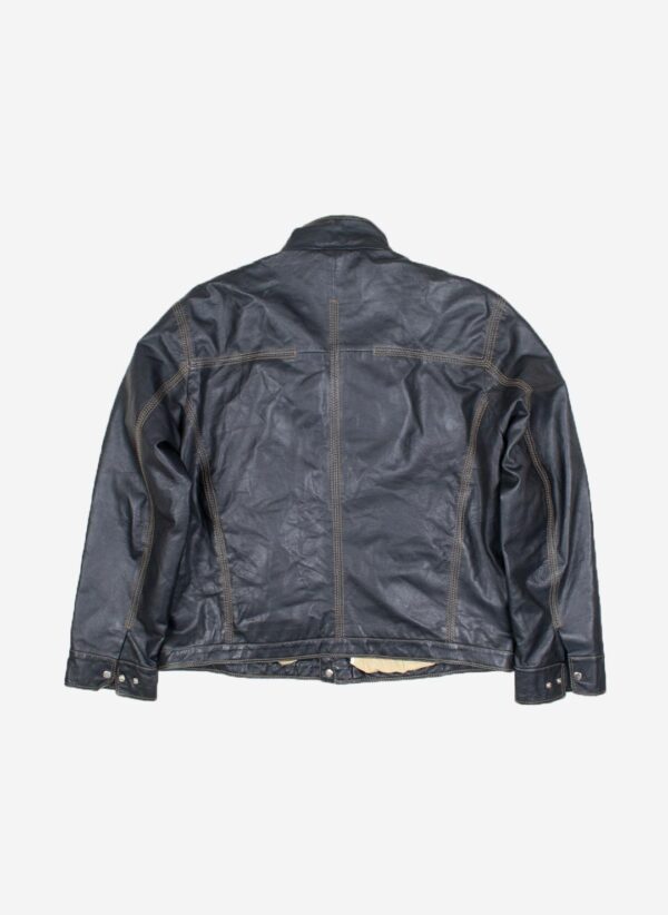 Vintage Lederjacke schwarz – Bild 3