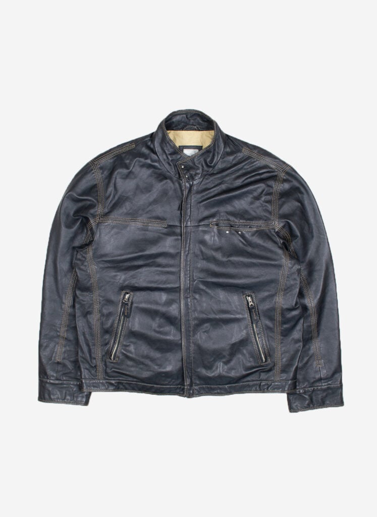 Vintage Lederjacke schwarz