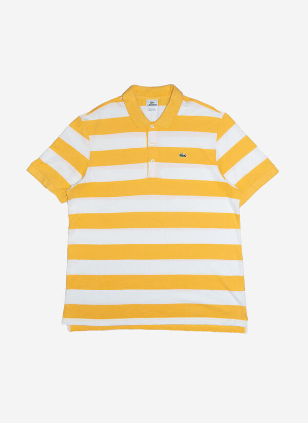 Lacoste Poloshirt gelb weiß