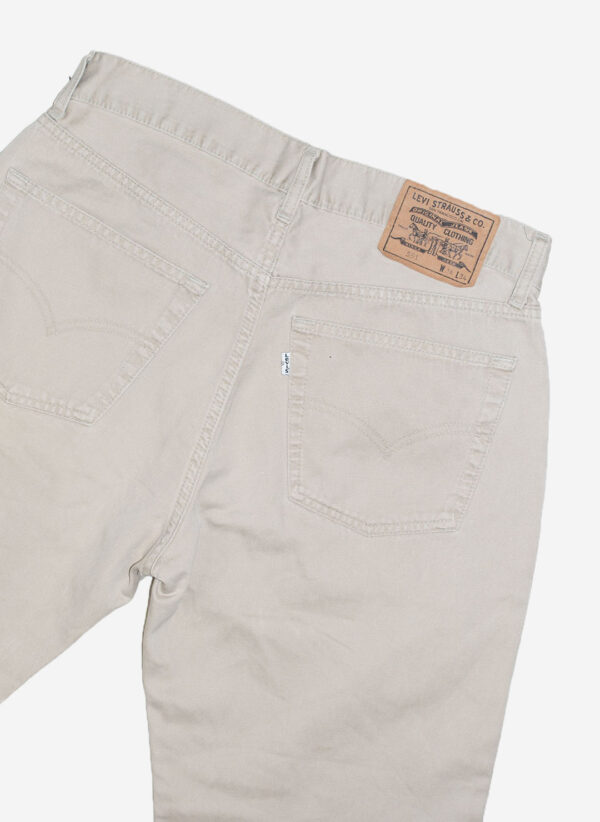 Vintage 90s Levi's 551 Jeans beige – Bild 3