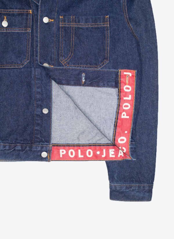 Vintage 90s Polo Jeans Ralph Lauren Jeansjacke – Bild 3