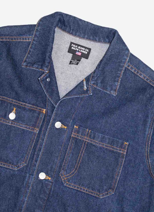 Vintage 90s Polo Jeans Ralph Lauren Jeansjacke – Bild 2