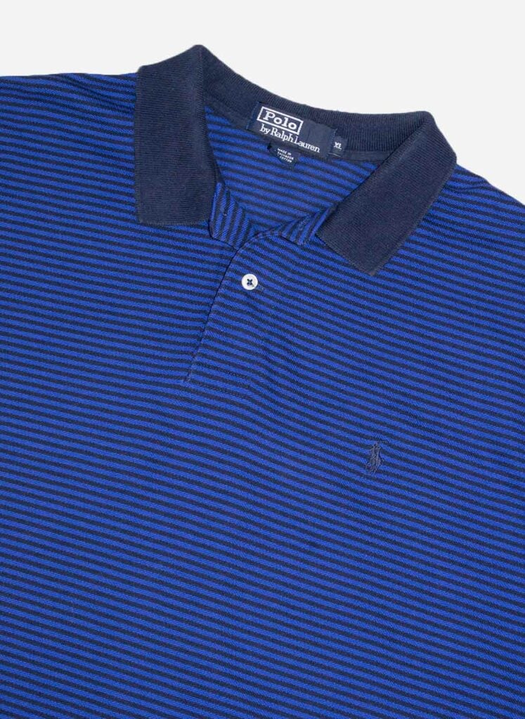 Vintage 90s Polo Ralph Lauren Poloshirt gestreift
