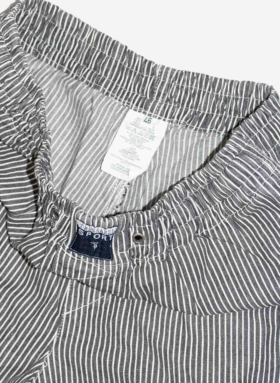 Vintage 90s Trussardi Sport striped Shorts – Bild 2