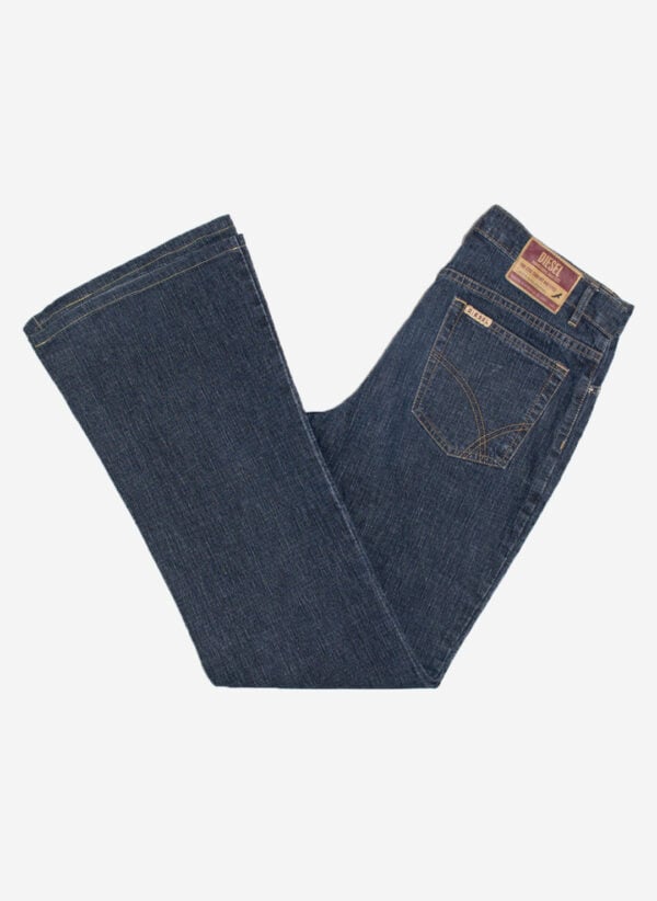 Vintage Diesel women's flared Jeans dunkelblau
