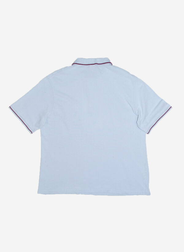 Vintage Lacoste Half-Zip Poloshirt babyblau – Bild 3