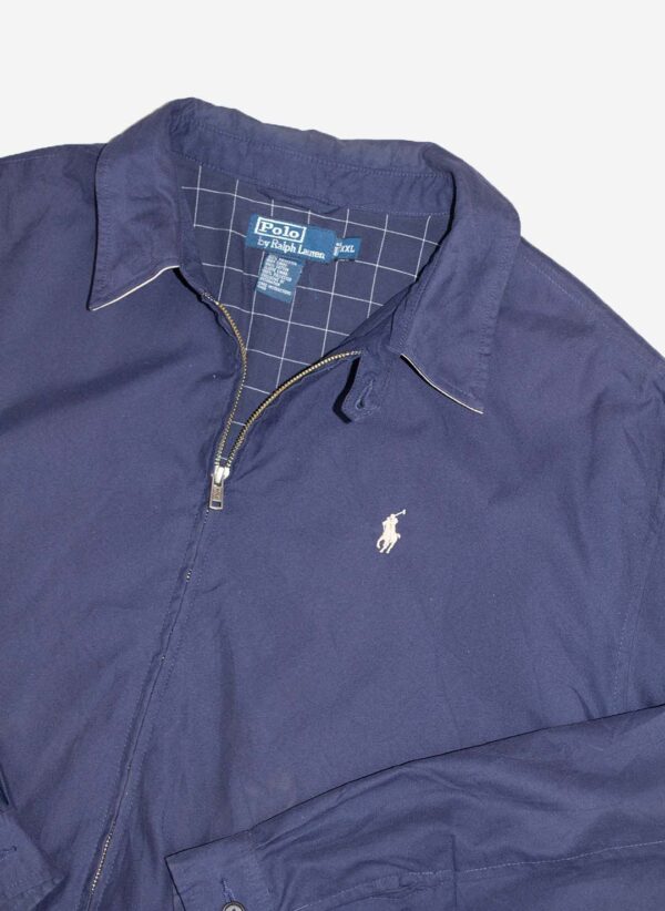 Vintage Polo Ralph Lauren Harringtonjacke navy – Bild 2