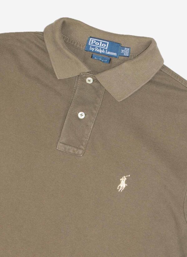Vintage Polo Ralph Lauren Poloshirt oliv – Bild 2
