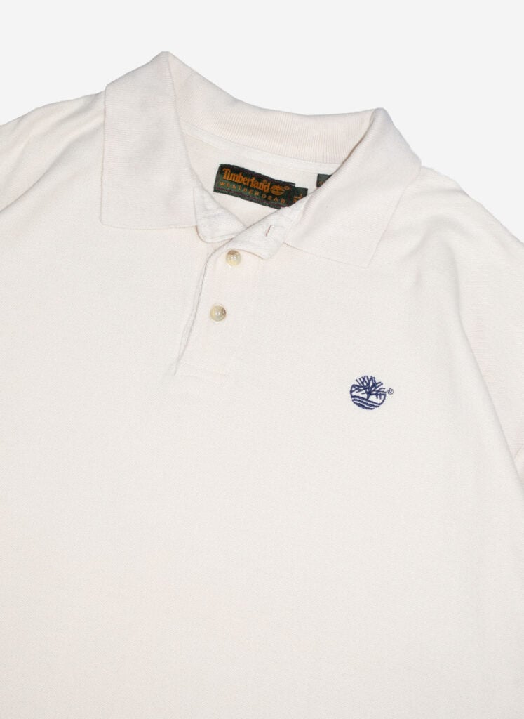 Vintage Timberland Poloshirt boxy creme