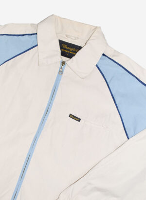 Vintage Wrangler Harringtonjacke babyblau beige