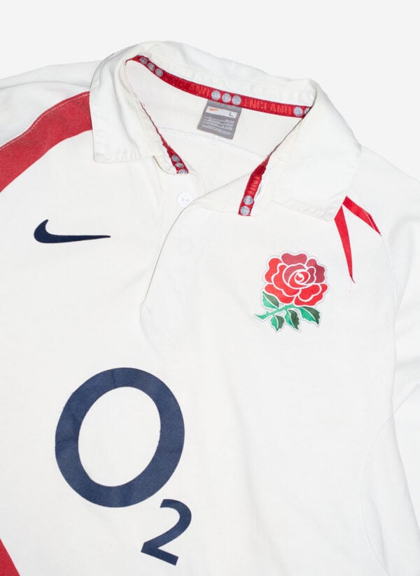 Vintage Y2K Nike England Rugbyshirt – Bild 2