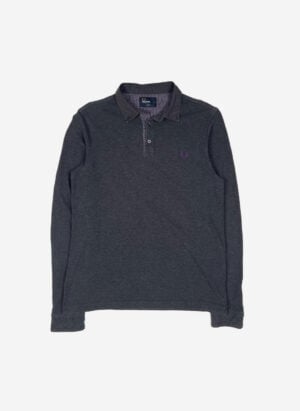 Fred Perry Longsleeve Poloshirt grau