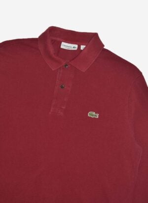 Lacoste Longsleeve Poloshirt rot