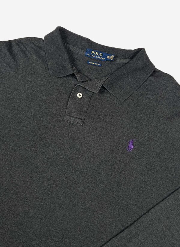 Polo Ralph Lauren Longsleeve Poloshirt grau – Bild 2