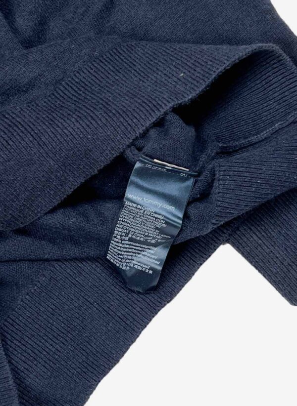 Tommy Hilfiger Half-Zip Sweater navy – Bild 3