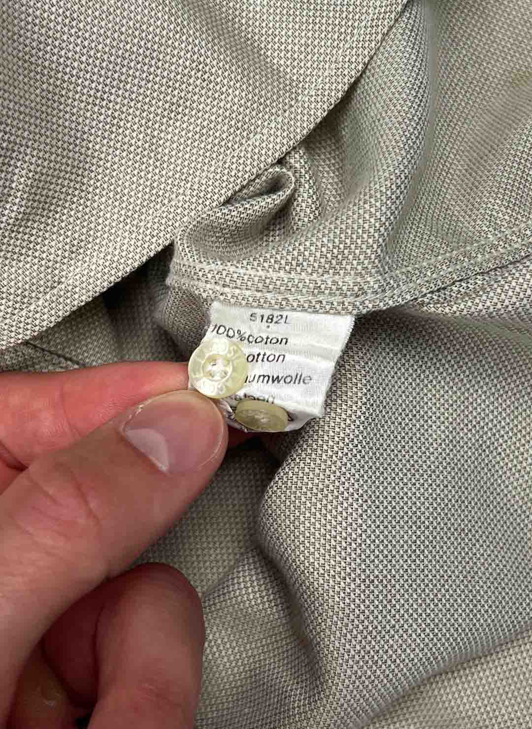 Vintage 90s Lacoste Hemd grau – Bild 3