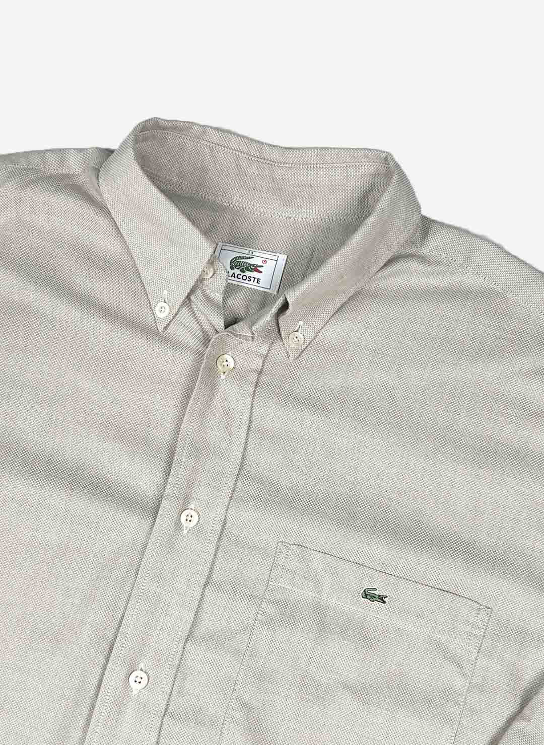 Vintage 90s Lacoste Hemd grau – Bild 2