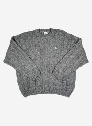 Vintage 90s Lacoste Wollpullover grau