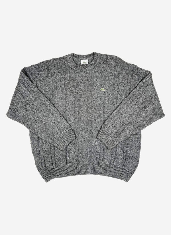 Vintage 90s Lacoste Wollpullover grau