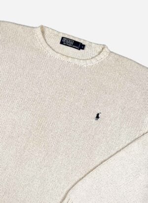 Vintage 90s Polo Ralph Lauren Knitsweater creme