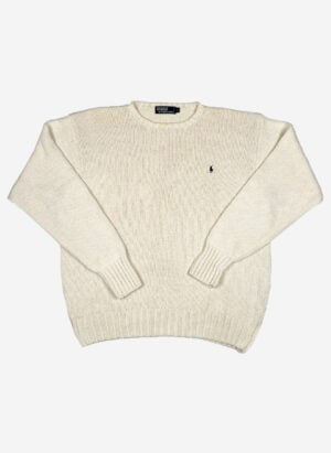 Vintage 90s Polo Ralph Lauren Knitsweater creme