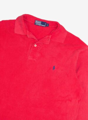 Vintage 90s Polo Ralph Lauren Rugbyshirt rot