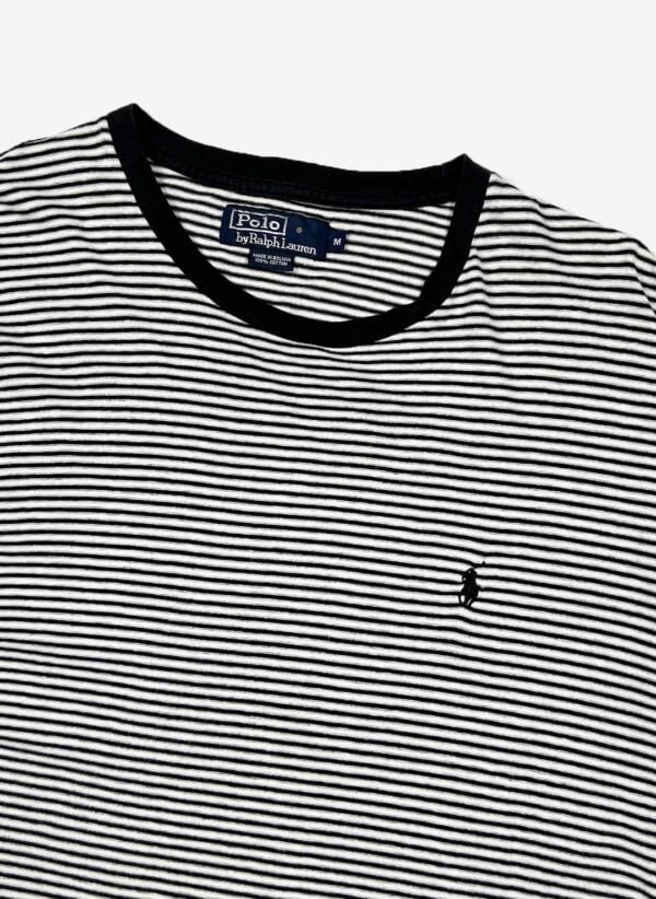 Vintage 90s Polo Ralph Lauren T-Shirt gestreift – Bild 2