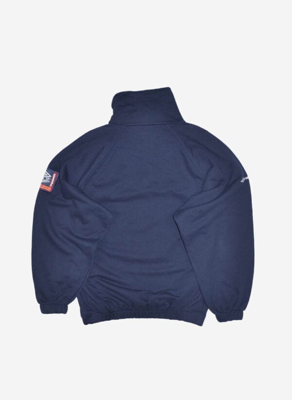 Vintage 90s Umbro Half-Zip Sweater navy – Bild 3